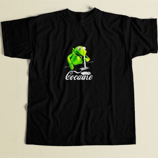 Kermit The Frog Doing Coke 80s Men T Shirt