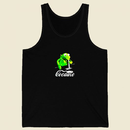 Kermit The Frog Doing Coke Men Tank Top