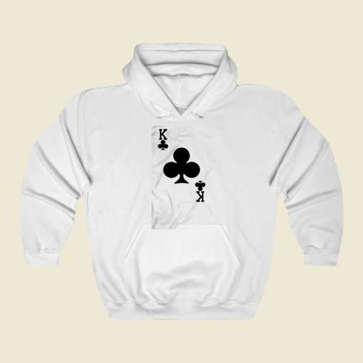 King Of Clubs Card Street Hoodie Style