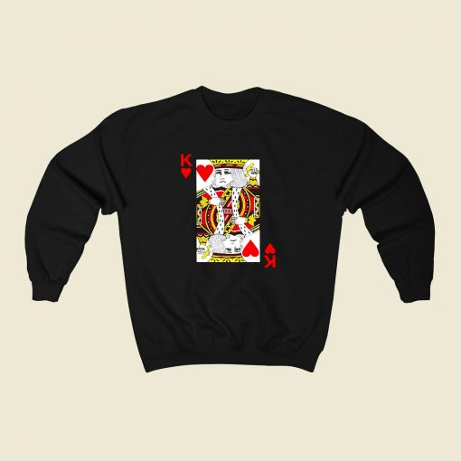 King Of Hearts 80s Fashionable Sweatshirt