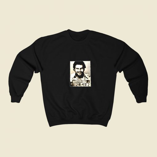 King Size Pablo Escobar Mugshot 80s Fashionable Sweatshirt