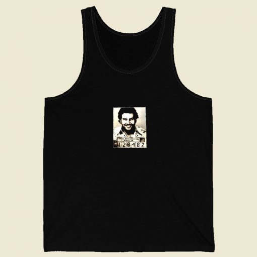 King Size Pablo Escobar Mugshot Men Tank Top