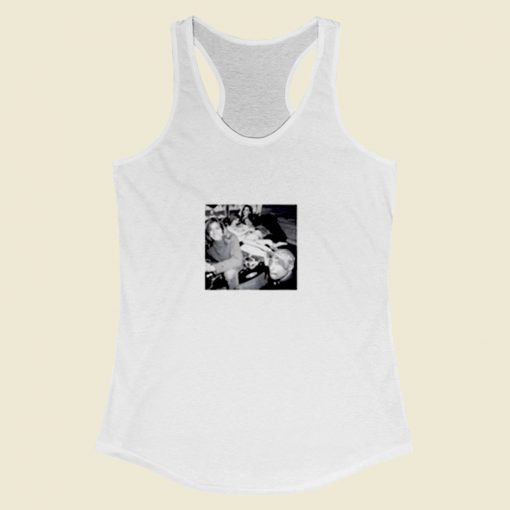 Kurt Cobain Nirvana 2pac Tupac Hanging With Girls Women Racerback Tank Top