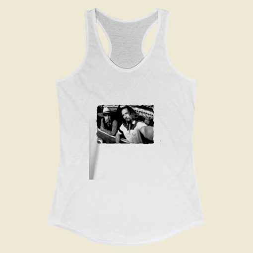 Lebowski The Dude And The Stranger Backstage Women Racerback Tank Top