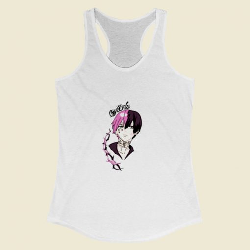 Lil Peep Cry Baby Anime Women Racerback Tank Top