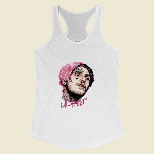 Lil Peep Head Women Racerback Tank Top