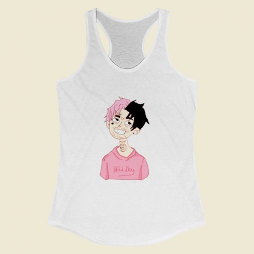 Lil Peep Hell Boy Cartoon Women Racerback Tank Top