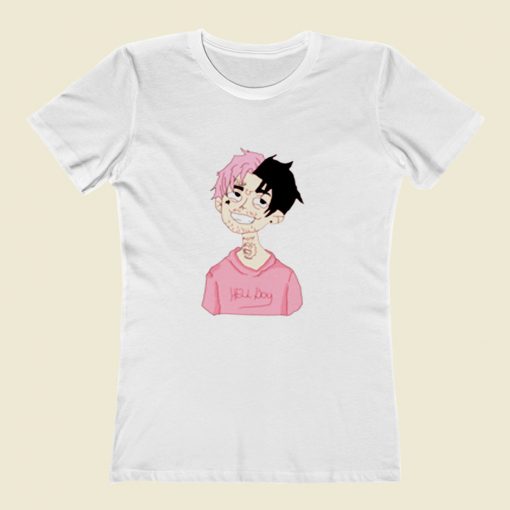 Lil Peep Hell Boy Cartoon Women T Shirt Style