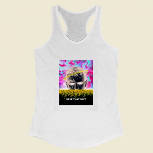 Lil Peep Surrealism Sun Flower Women Racerback Tank Top