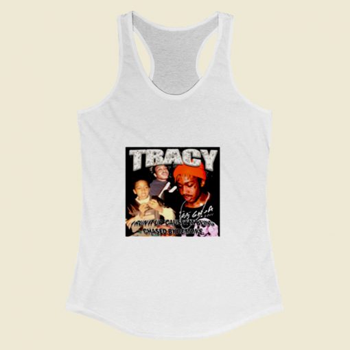 Lil Tracy Je Me Prcipite Parce Que Le Women Racerback Tank Top