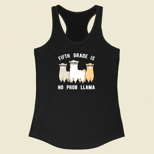 Llama 5th Grade Racerback Tank Top Style