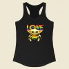 Love Baby Yoda Racerback Tank Top Style