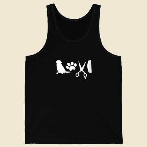 Love Dog Grooming Men Tank Top