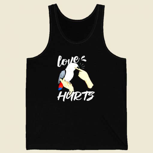 Love Hurts Parrot Men Tank Top