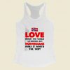 Love Makes The World Go Around Women Racerback Tank Top