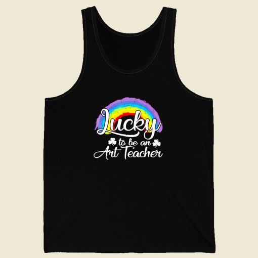 Lucky To Be An Art Teacher Men Tank Top