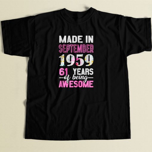 Made In September 1959 80s Men T Shirt