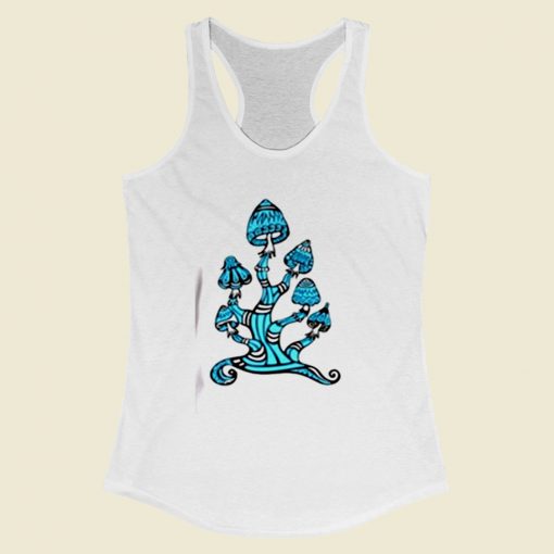 Magic Mushrooms Women Racerback Tank Top