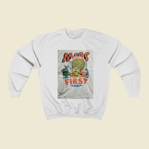 Mars Attacks Alien Christmas Sweatshirt Style