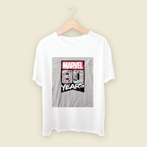 Marvel Comics 80 Years Men T Shirt Style