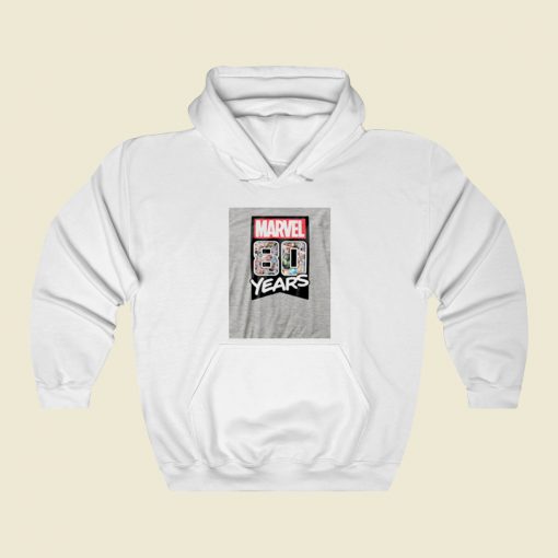 Marvel Comics 80 Years Street Hoodie Style