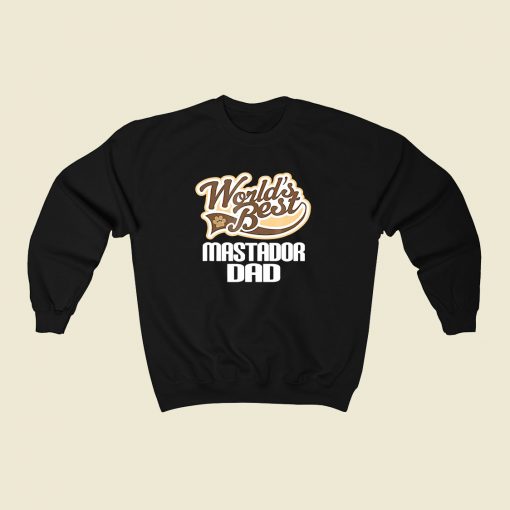 Mastador Dog Dad 80s Fashionable Sweatshirt