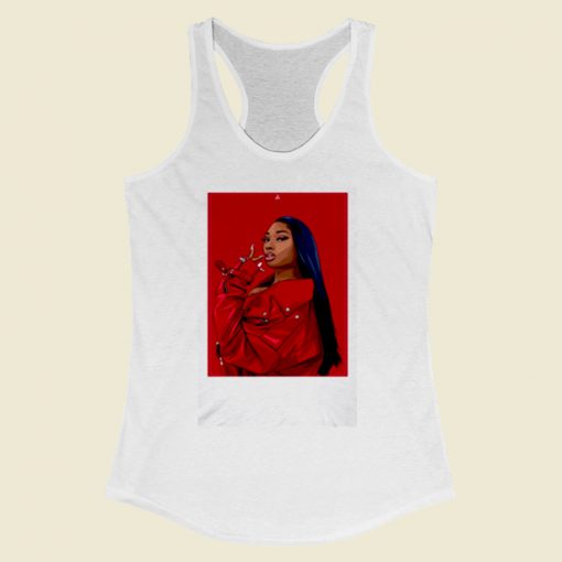 Megantheestallion Real Hot Girl Women Racerback Tank Top