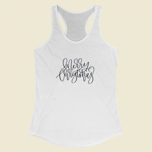 Merry Christmas Women Racerback Tank Top