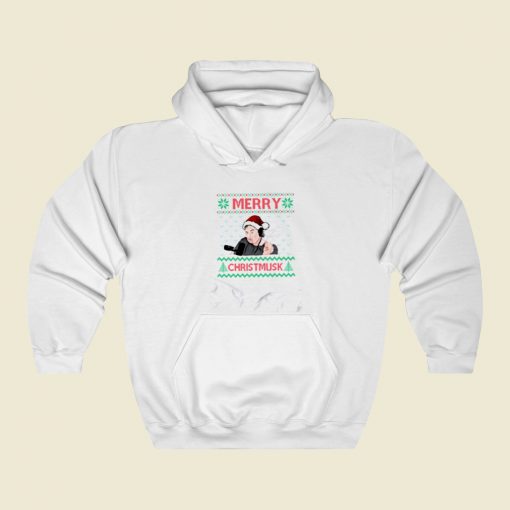 Merry Christmusk Funny Elon Musk Street Hoodie Style