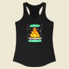 Merry Crustmas Christmas Pizza Racerback Tank Top Style