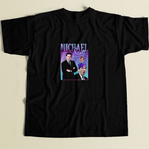 Michael Scott Homage 80s Men T Shirt