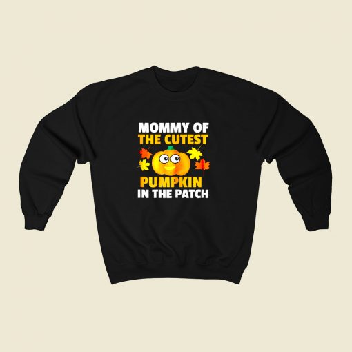 Mommy Of The Cutest Pumpkins 80s Fashionable Sweatshirt