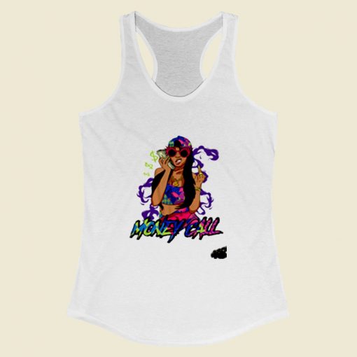 Money Call Unisex Women Racerback Tank Top