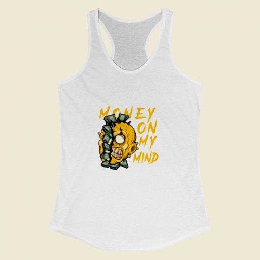 Money On My Mind Women Racerback Tank Top