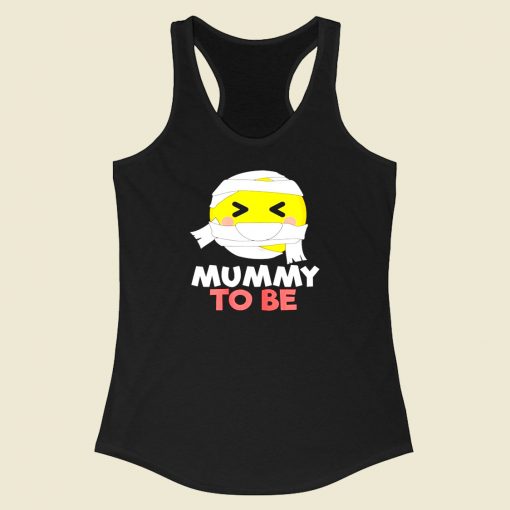 Mummy Emoji Pregnancy Racerback Tank Top Style