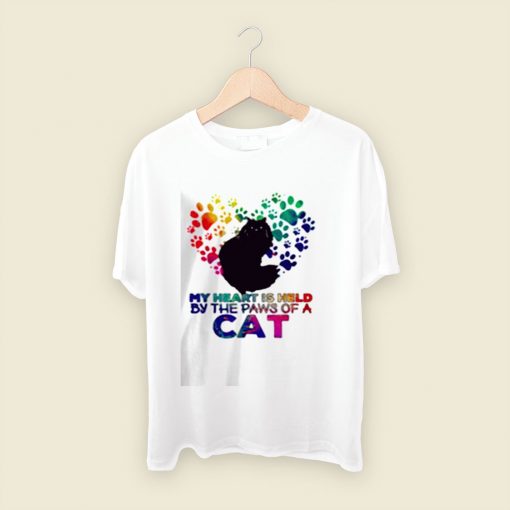 My Heart Is Held By The Paws Of A Cat Men T Shirt Style