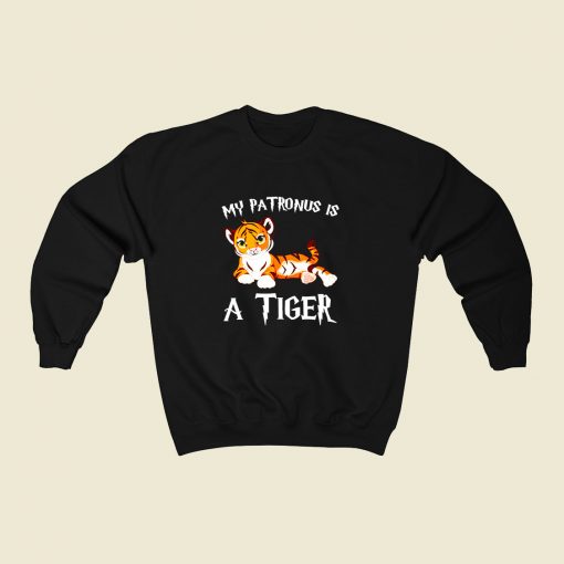 My Patronus Is A Tiger 80s Fashionable Sweatshirt