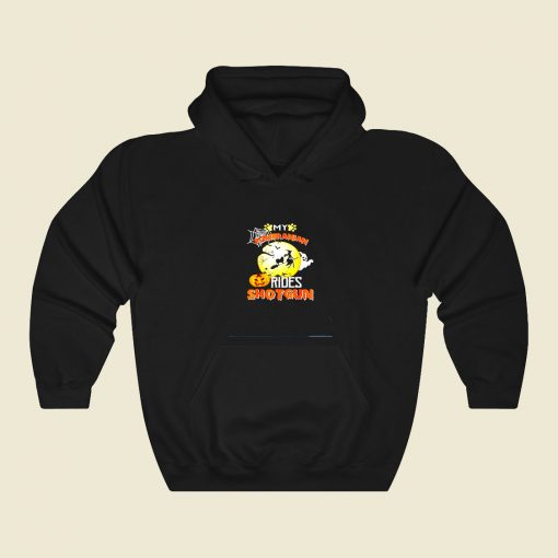 My Pomeranian Rides Shotgun 80s Hoodie Fashion