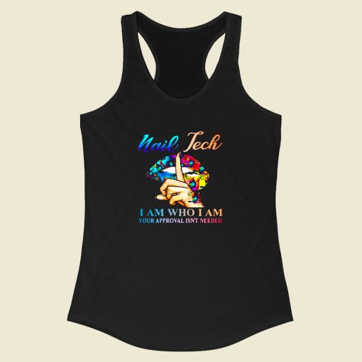 Nail Tech Racerback Tank Top Style