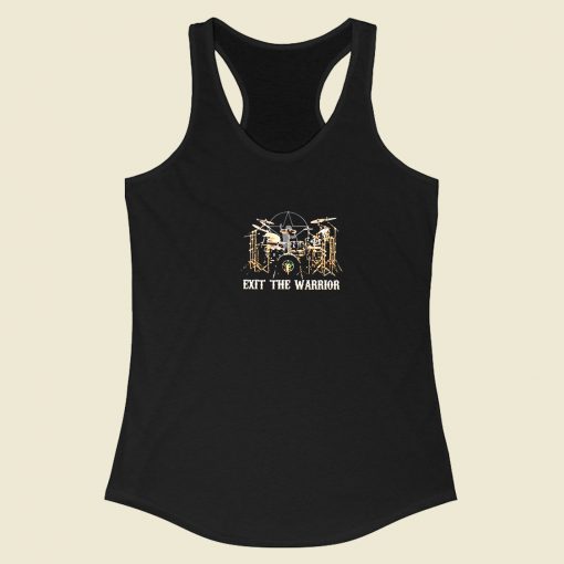 Neil Peart Playing The Drums Racerback Tank Top Style