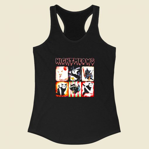 Nightmeows Racerback Tank Top Style