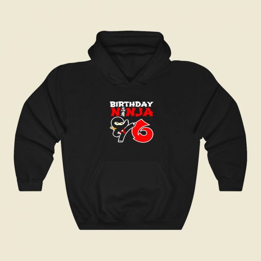 Ninja Birthday 80s Hoodie Fashion