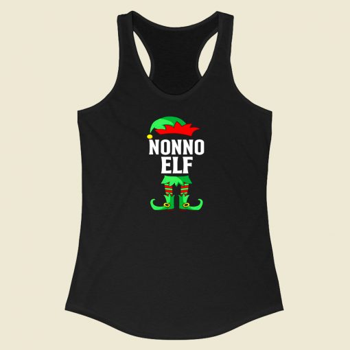 Nonno Elf Costume Christmas Racerback Tank Top Style