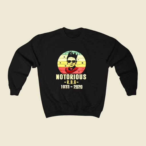 Notorious Rbg Rip 80s Fashionable Sweatshirt