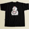 Nurse Snowman 80s Men T Shirt