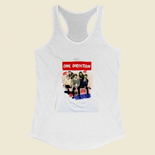 One Direction Scribble Women Racerback Tank Top