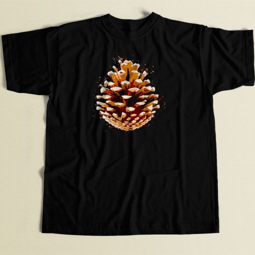 Open Pine Cone Third Eye 80s Men T Shirt