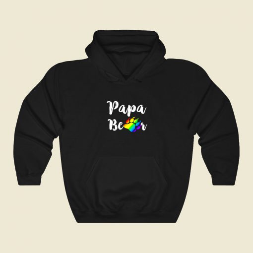 Papa Bear 80s Hoodie Fashion