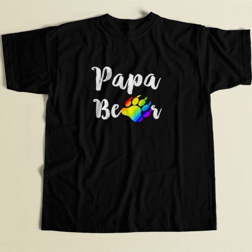 Papa Bear 80s Men T Shirt