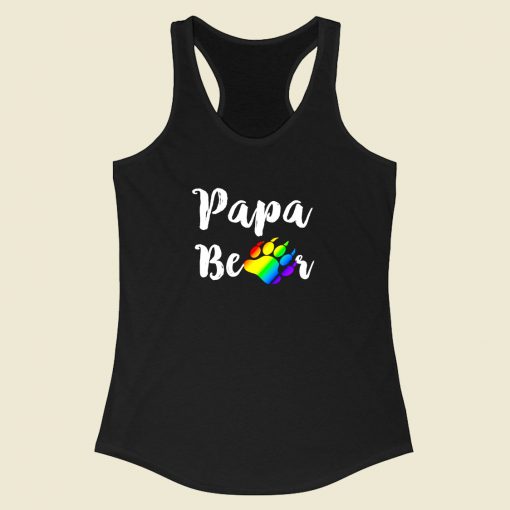 Papa Bear Racerback Tank Top Style